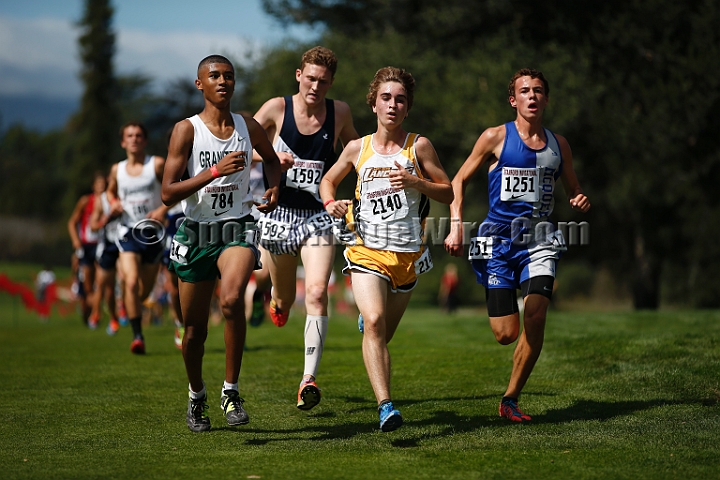2014StanfordSeededBoys-526.JPG - Seeded boys race at the Stanford Invitational, September 27, Stanford Golf Course, Stanford, California.